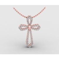 Diamond Cross Pendant Necklace