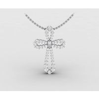 Diamond Cross Pendant Necklace